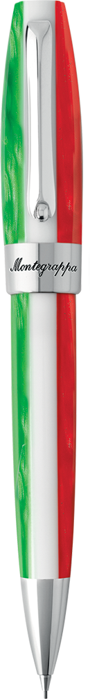 Montegrappa Fortuna Tricolore Italian Flag /& Palladium Trim Mechanical Pencil